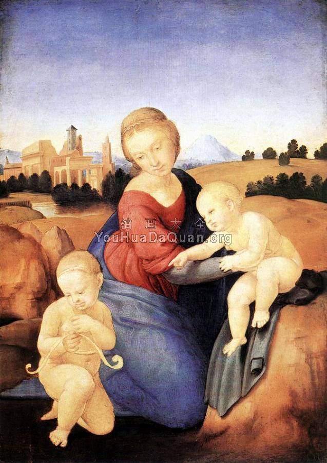 Madonna and Child with the Infant St John - 拉斐尔